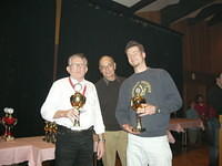 Paul Deisenroth und Patrick Medenwald, Sieger der Gruppe L in 2006, mit Georg Riedel in der Mitte. GRATULATION!!